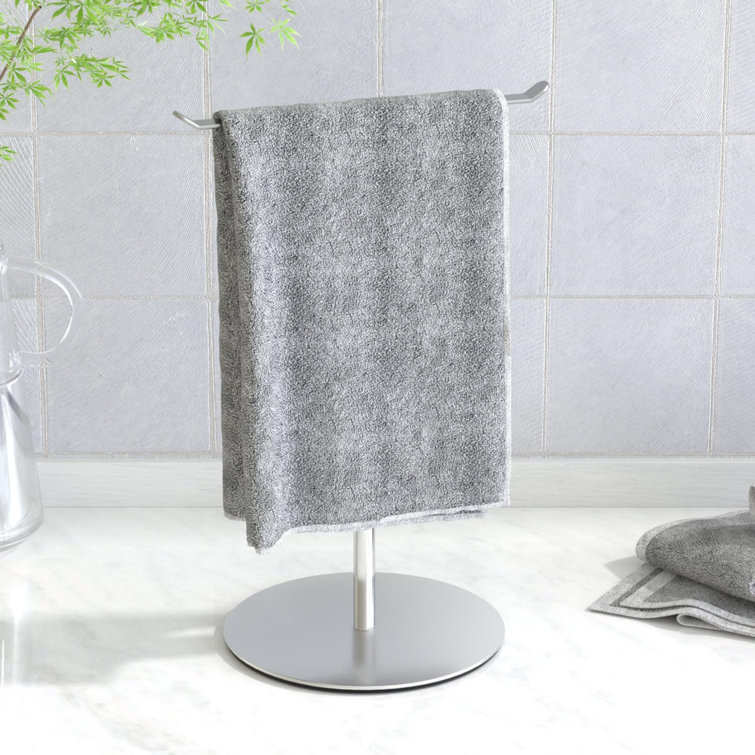 ToccoLeggero Hand Towel Holder For Bathroom T Shape Towel Rack Free Standing Highweight Base Bathroom Towel Rack Stainless Steel Hand Towel Stand Bathroom Organizer Countertop Wayfair